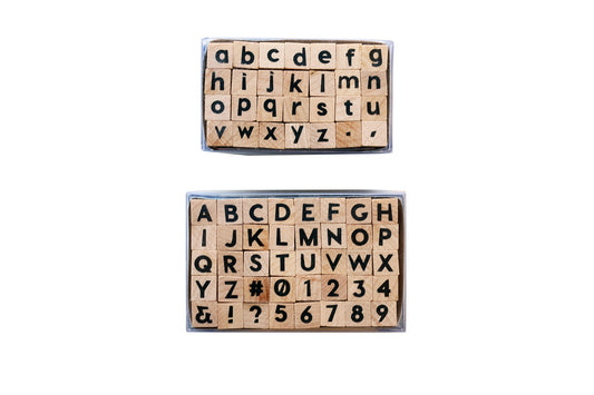Additional product photo of the Hero Arts Woodblock Letter Rubber Stamp Sets.
