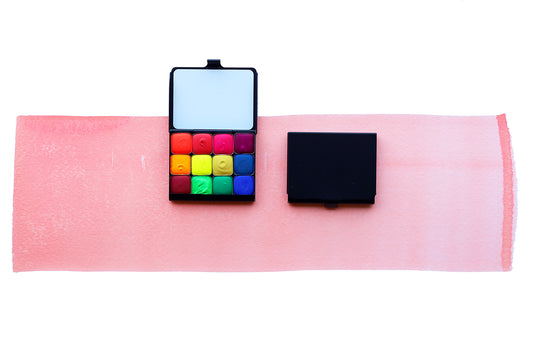 The Brights Art Toolkit Watercolor Palette, a Case for Making handmade watercolor travel palette.