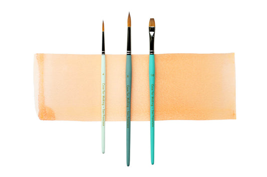 CfM Color Series Brushes, add flair to your desk with these colorful editions of our best-selling round and flat brushes!