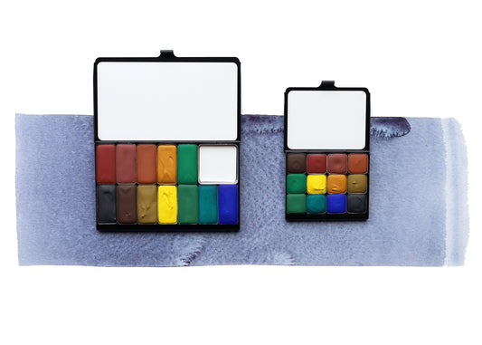 The Desert Art Toolkit Watercolor Palettes, a Case for Making handmade watercolor travel palette.