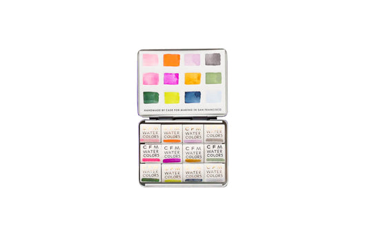 Additional product photo of the 12-Color Julie Cloutier Feels Watercolor Travel Palette.