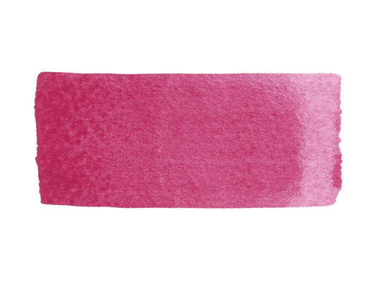 A hand painted swatch of French Rose Lake.