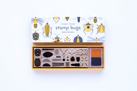 Stamp Bugs Stamp Set, mix and match different insect heads, bodies, legs, and antennas to create endless new bugs to buzz around your drawings…