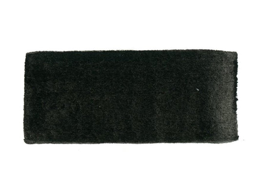 A hand painted swatch of Ivory Black.