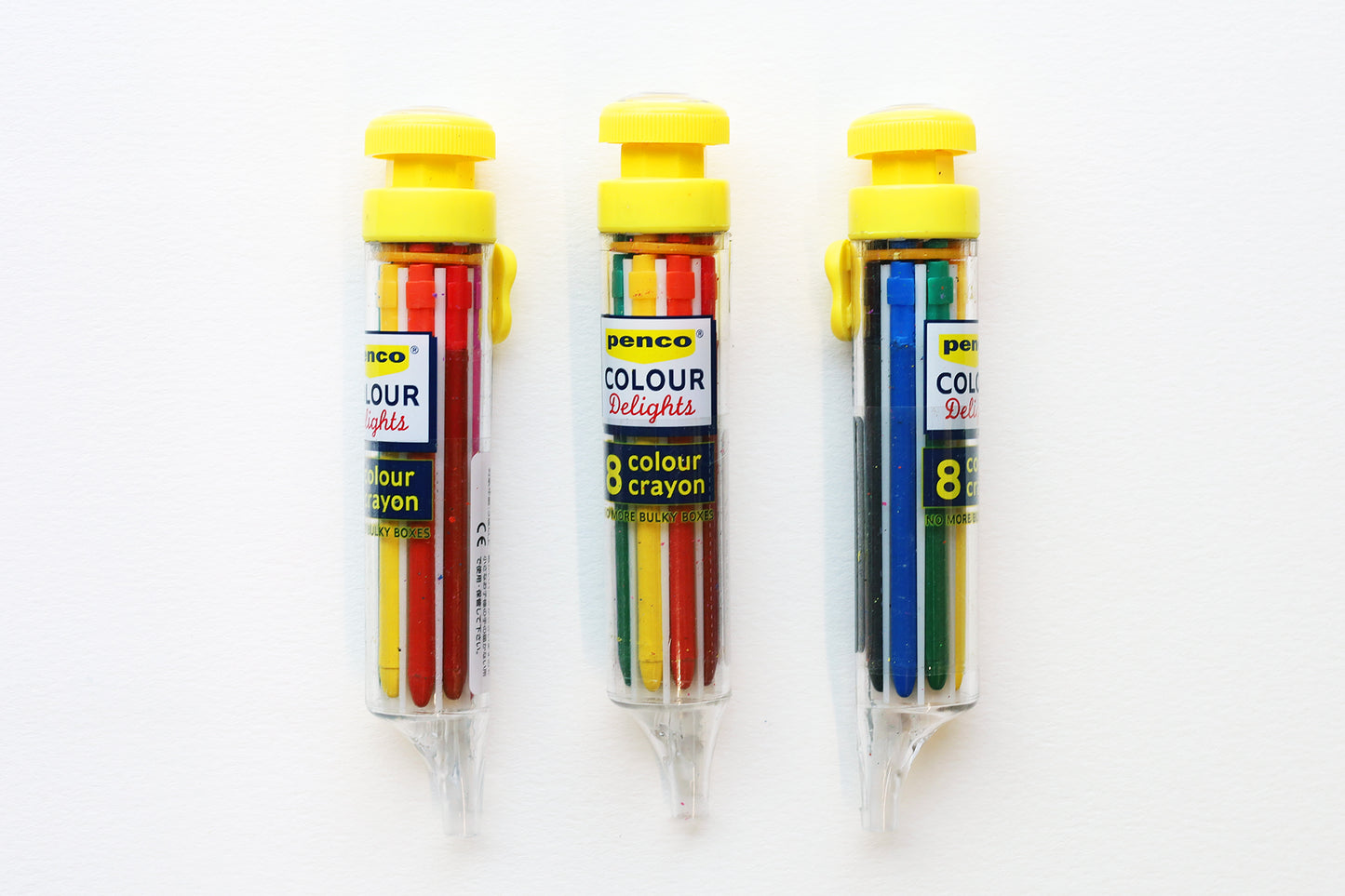 Penco 8 Color Delights Crayon, eight colors in one, with an easy-to-twist top so you can switch colors as you draw!