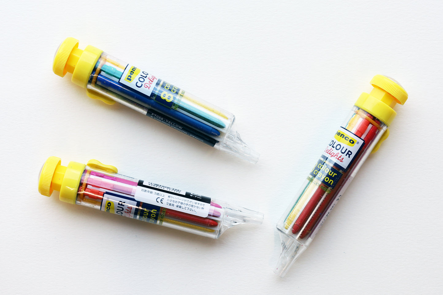 Additional product photo of the Penco 8 Color Delights Crayon.