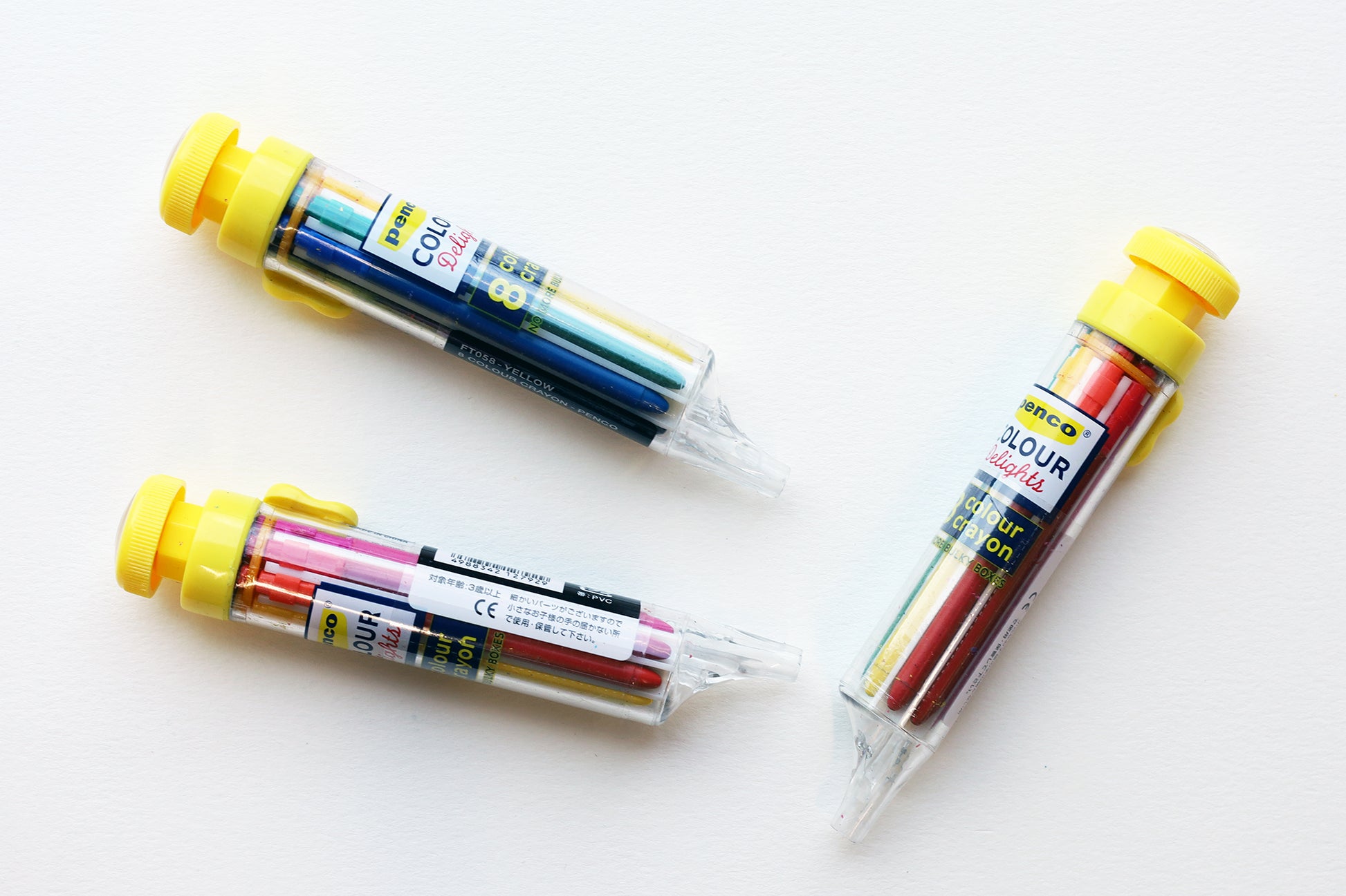 Additional product photo of the Penco 8 Color Delights Crayon.
