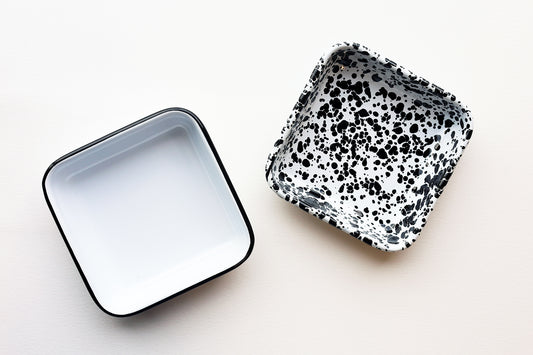 Crow Canyon Mini Square Enamel Trays, all the enamel always! Forever! That's how we feel...there we said it!