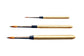 Additional product photo of the CfM Mini Matte Gold Travel Brushes.