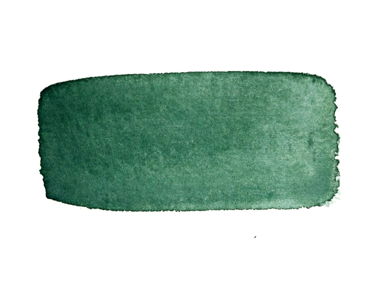 A hand painted swatch of CfM Jade.