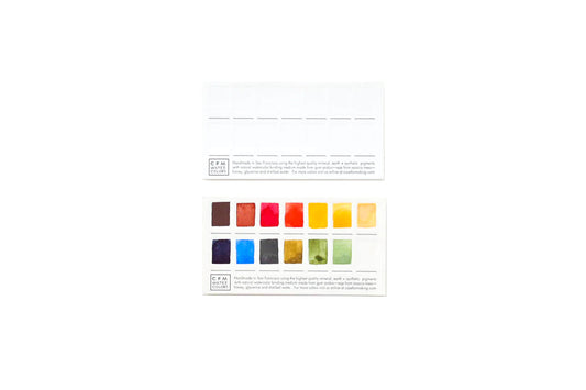 CfM Small Swatch Card, our lovely letterpressed watercolor swatch cards!