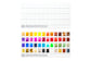 CfM X Large Swatch Card, this swatch card is designed to fit in the lid of our x-large tin so that you can see each of your colors swatched on paper…