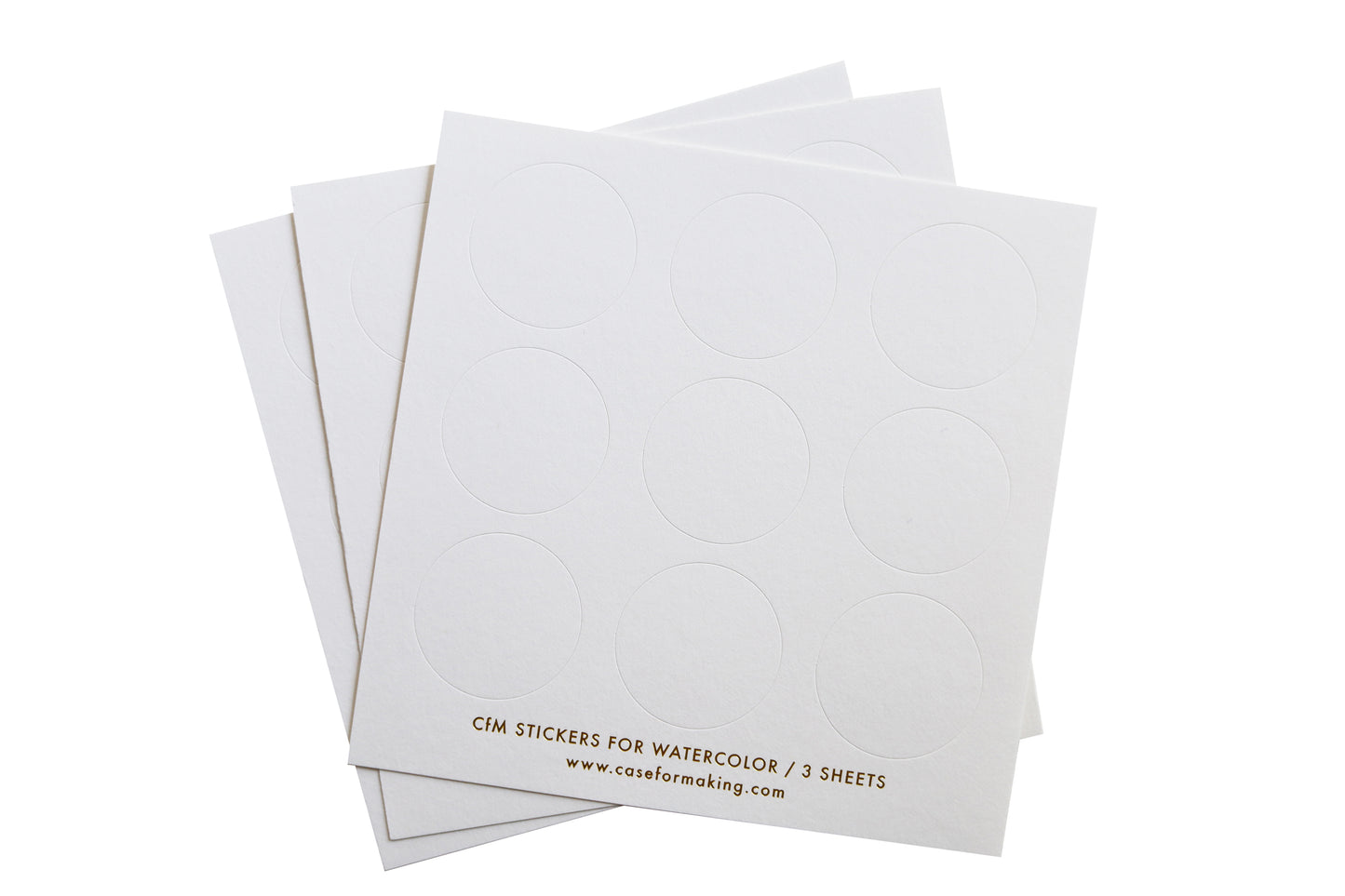 Additional product photo of the CfM Stickers for Watercolor - Circles.
