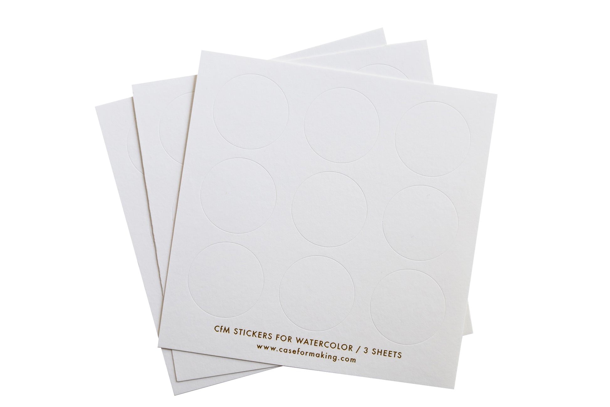 Additional product photo of the CfM Stickers for Watercolor - Circles.