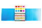 The 12-Color Watercolor Mixing Travel  Palette, a Case for Making handmade watercolor travel palette.