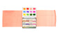 The 12-Color Floral Watercolor Travel Palette, a Case for Making handmade watercolor travel palette.