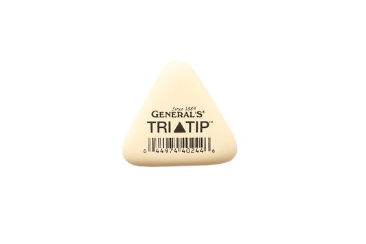 General's Tri Tip Erasers, the General's Tri-Tip eraser has a unique triangular shape is easy to hold.