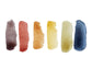 Primary and Secondary colors mixed from the watercolors included in this mini bundle set. Includes Indigo, Italian Gold Ochre and Venetian Red