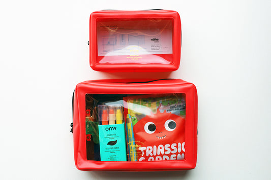A hand painted swatch of Nahe Packing Pouch.