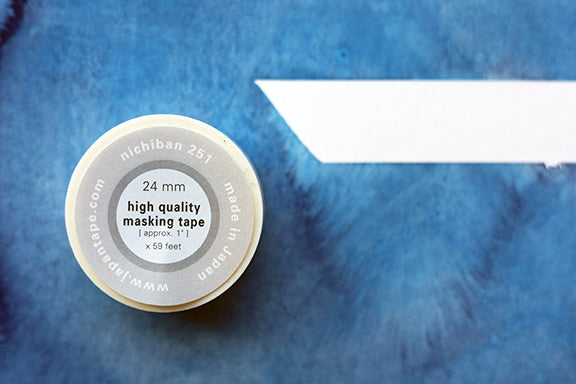 Additional product photo of the Nichiban 251 White Masking Tape.