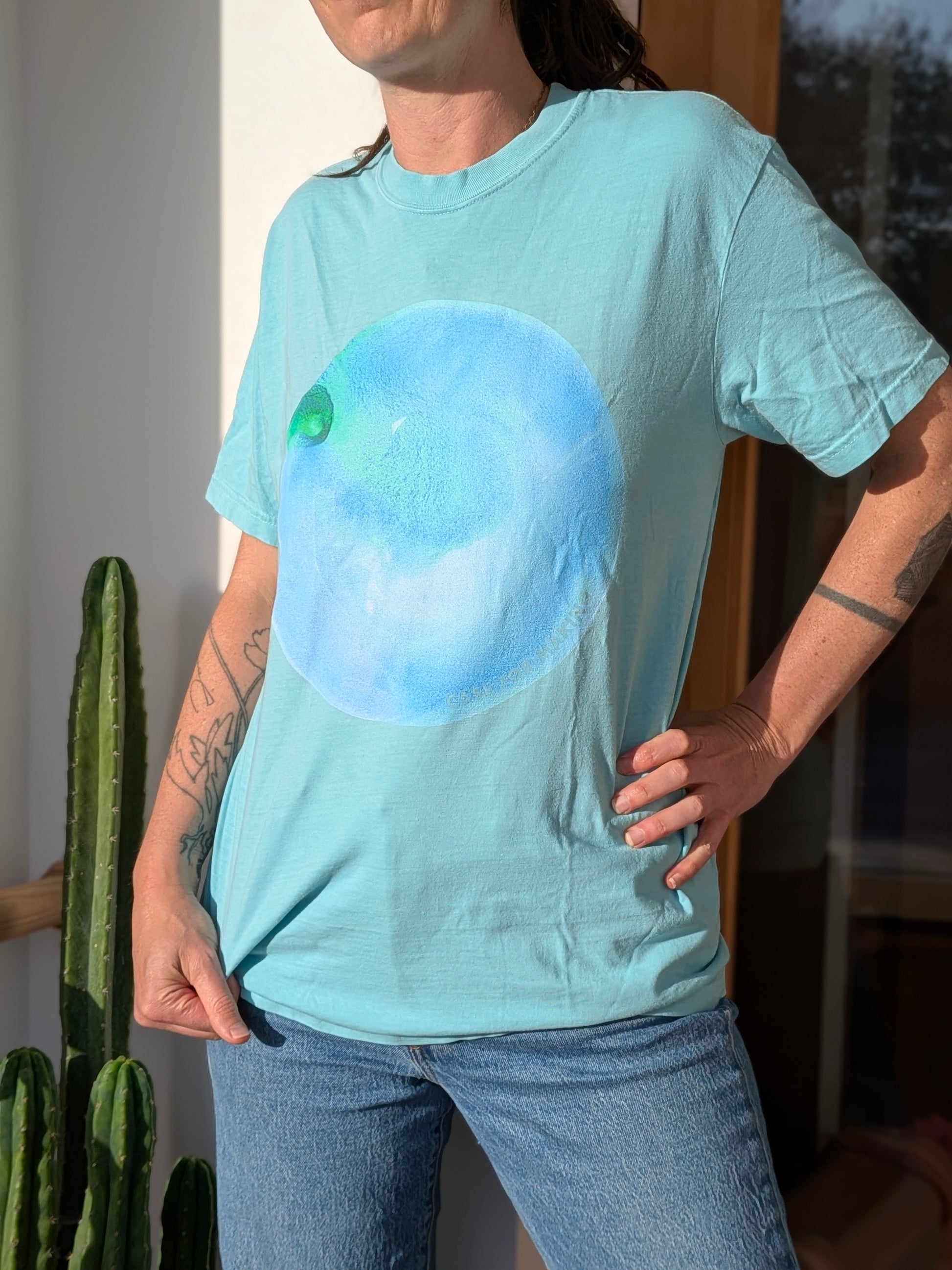 Additional product photo of the CfM Topaz Circle Swatch Tee.