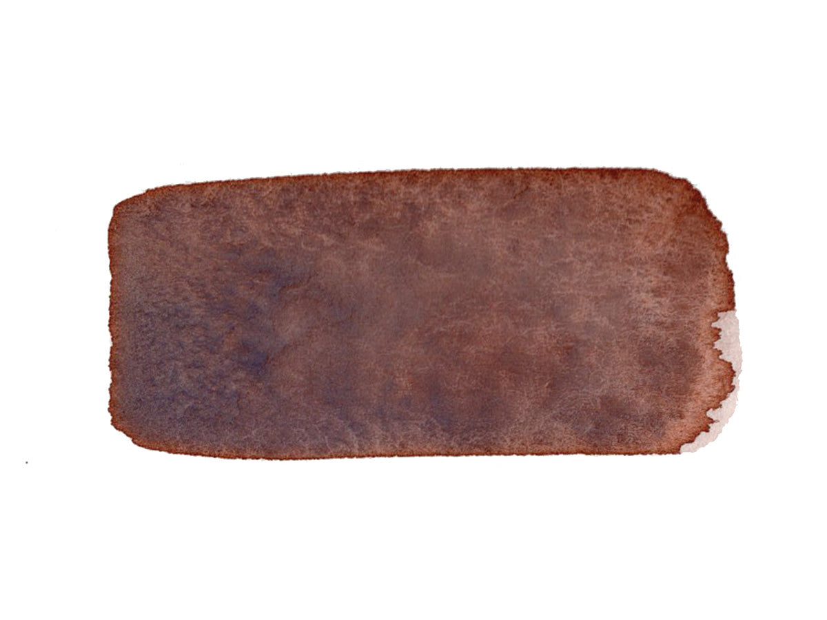 A hand painted swatch of CfM River Red.