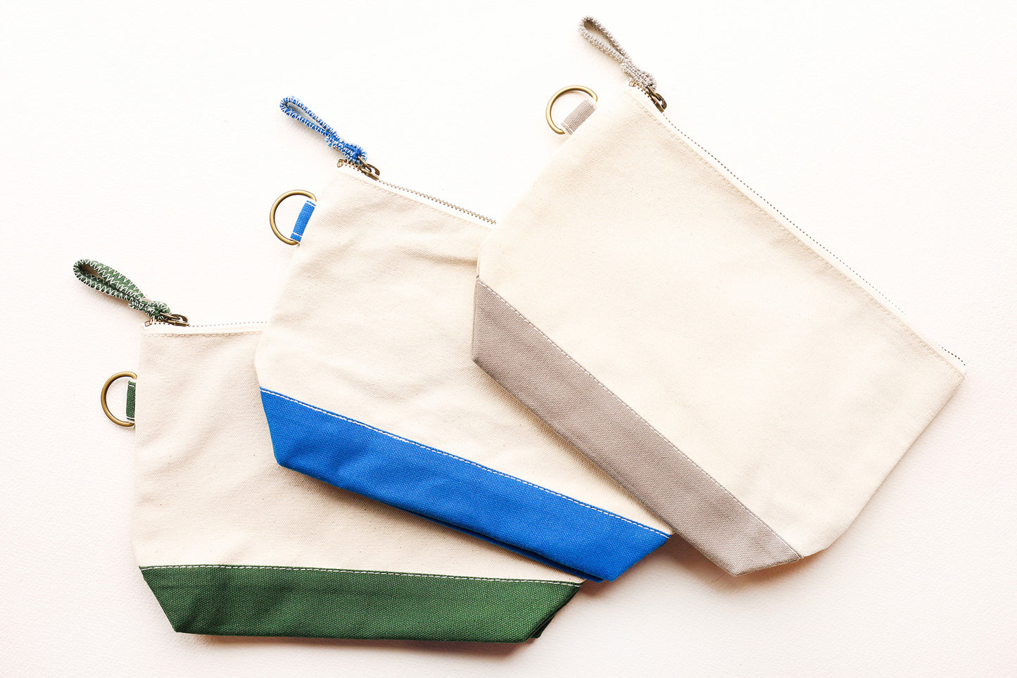Additional product photo of the Shore Canvas Zip Pouch.