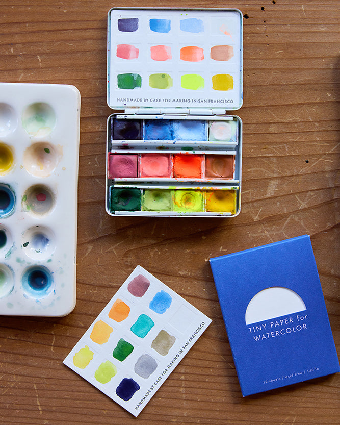 Additional product photo of the 12-Color Watercolor Remix Travel Palette.