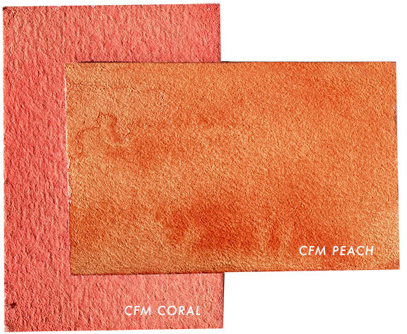Another close-up of the CfM Peach swatch.