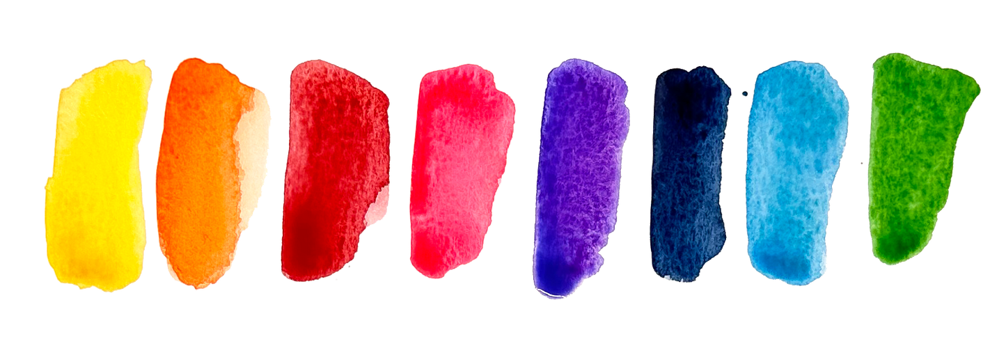 Additional product photo of the 8-Color Rainbow Watercolor Travel Palette.