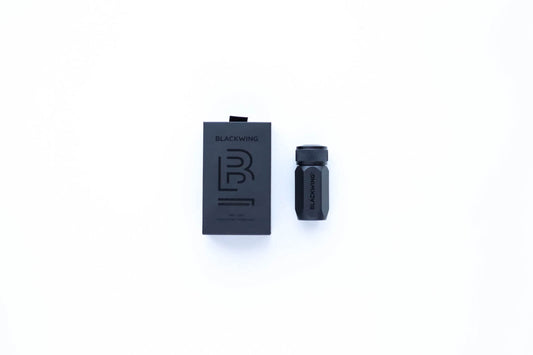 Blackwing One-Step Pencil Sharpener, the Blackwing One-Step Sharpener creates a long, curved point designed to resist breakage.