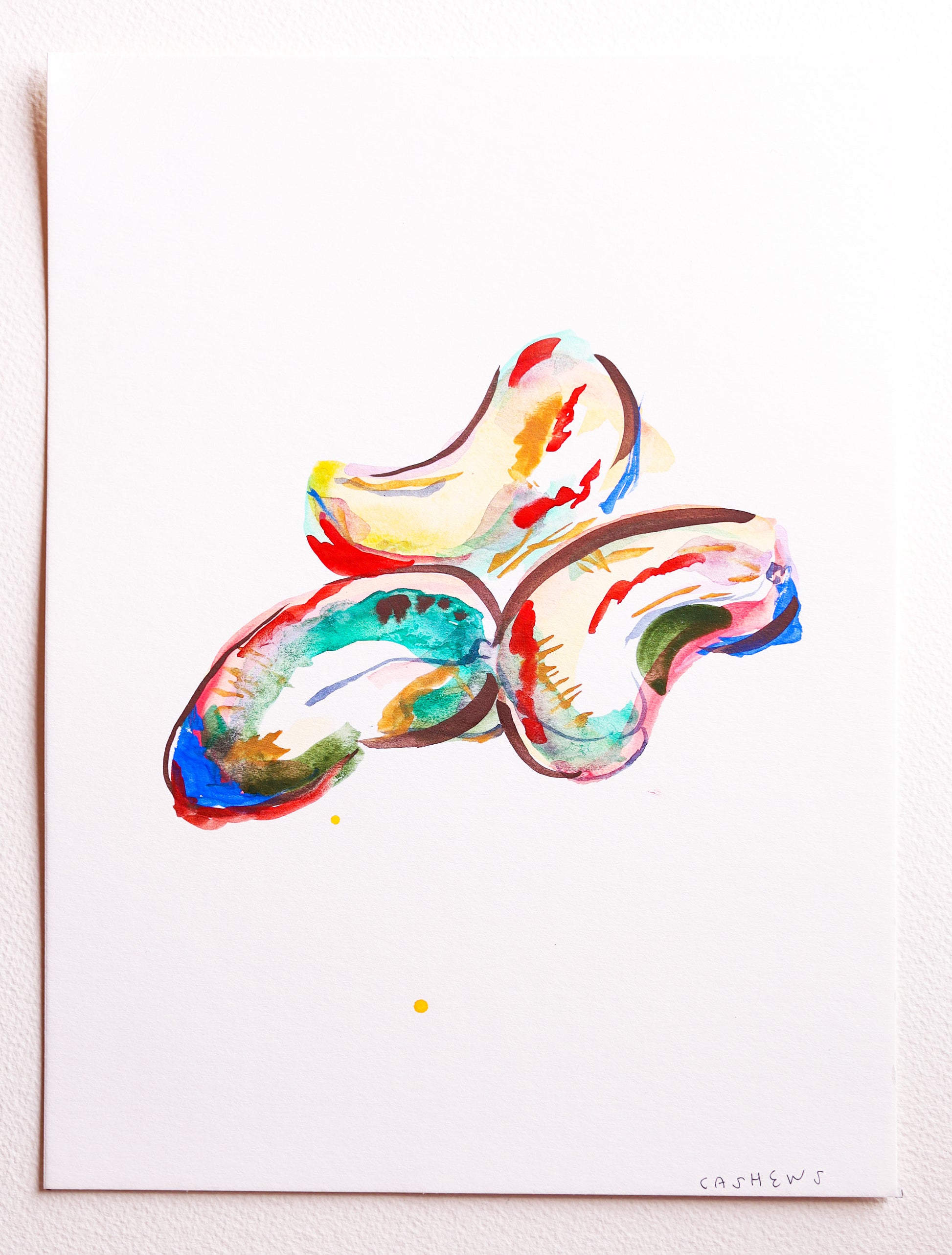 Cashews #1, this series of paintings was created to celebrate the female purveyors behind the San Francisco restaurant, Flour + Water's, special…