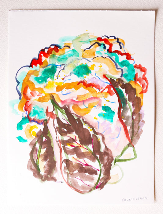 Cauliflower #2, this series of paintings was created to celebrate the female purveyors behind the San Francisco restaurant, Flour + Water's…