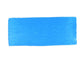 A hand painted swatch of Fluorescent Blue.