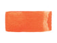 A hand painted swatch of Fluorescent Brick Red.