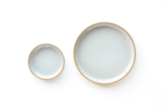 Hasami Porcelain Dishes, these porcelain Hasami dishes with a light grey glaze are perfect for holding our colors, small studio and office supplies…