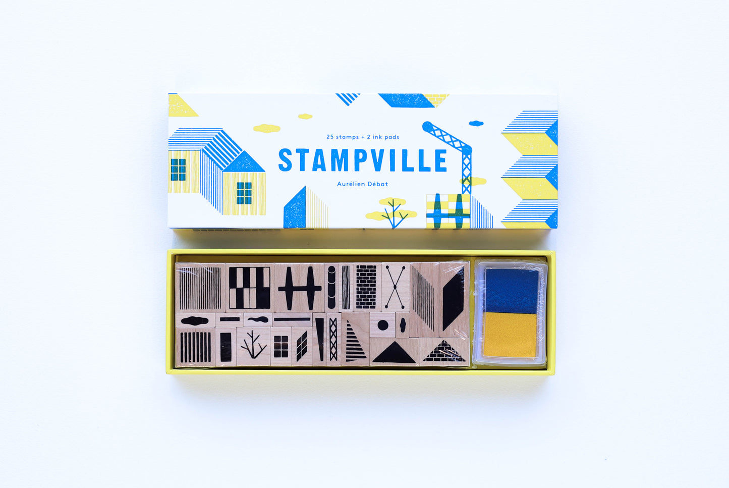 Stampville Stamp Set, be the architect and designer of your dream home, small town, or mega city with this fun stamp kit!