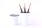 Crow Canyon Classic White and Blue Tumbler, you can't get more classic that a white and blue enamel cup!