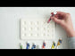 How To Fill Your Palette Video - shows the process of opening your set, unwrapping the watercolors, and swatching out the colors on the swatch card.