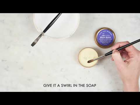A how-to video for our Case for Making Brush Buddy, showing the steps to using the cleanser successfully.