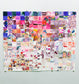 Pink/Purple Quilt, this large paper quilts is composed of many 2" x 2" squares of original watercolor artwork sent to us by our amazing…